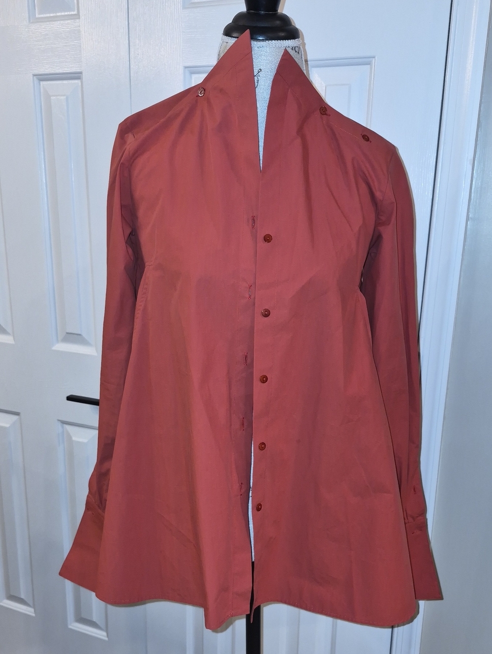 PALMER HARDING COTTON SWING FRENCH CUFF HI LAPEL RARE SHIRT SZ 2